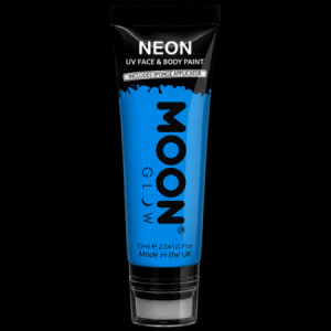 Peinture fluo bleue Moon Glow pour visage et corps 75 ml